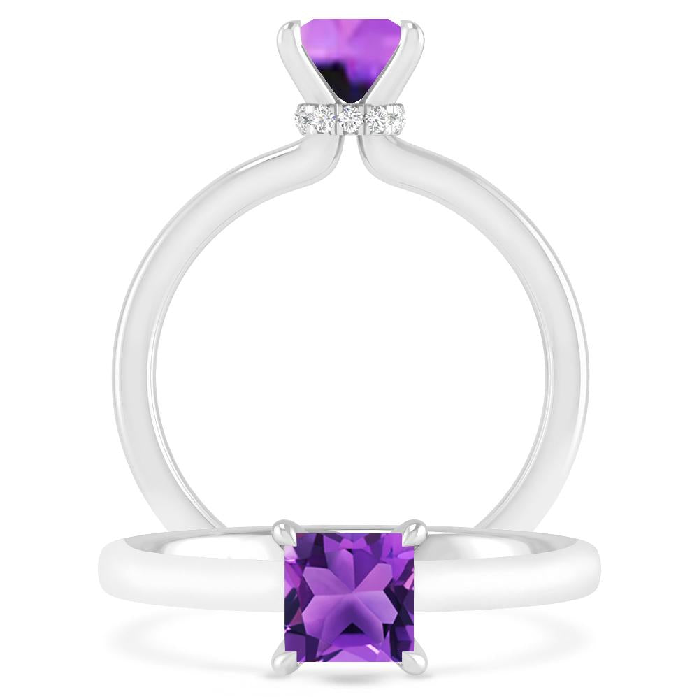 White Gold - Amethyst