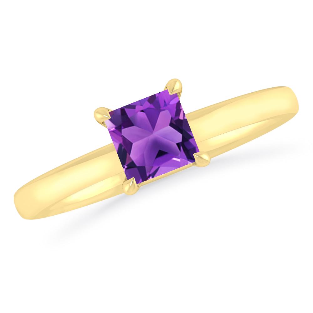 Yellow Gold - Amethyst