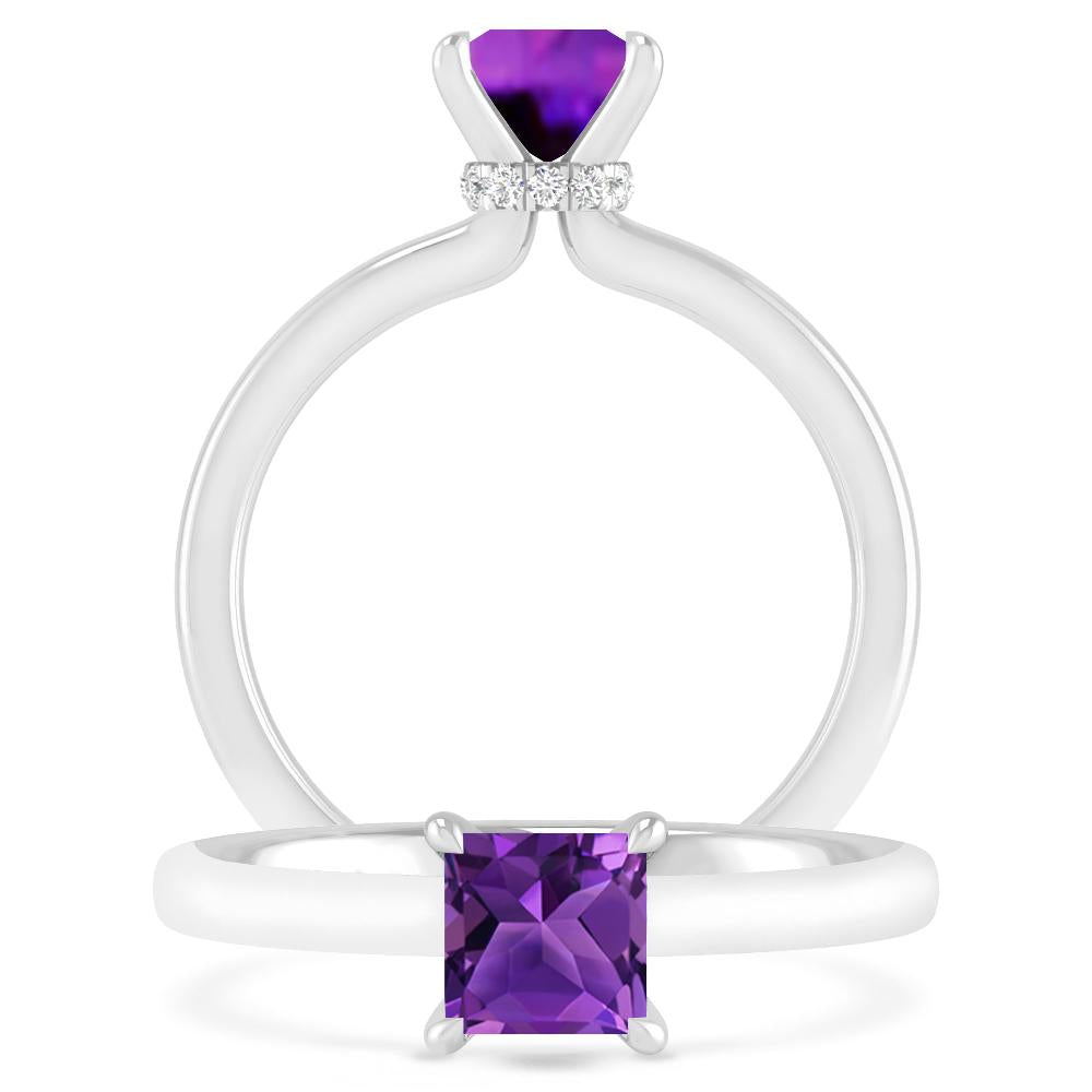 White Gold - Amethyst