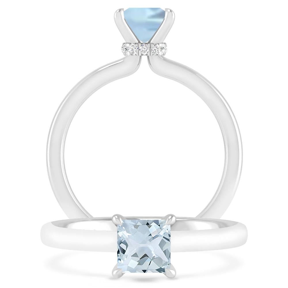 White Gold - Aquamarine