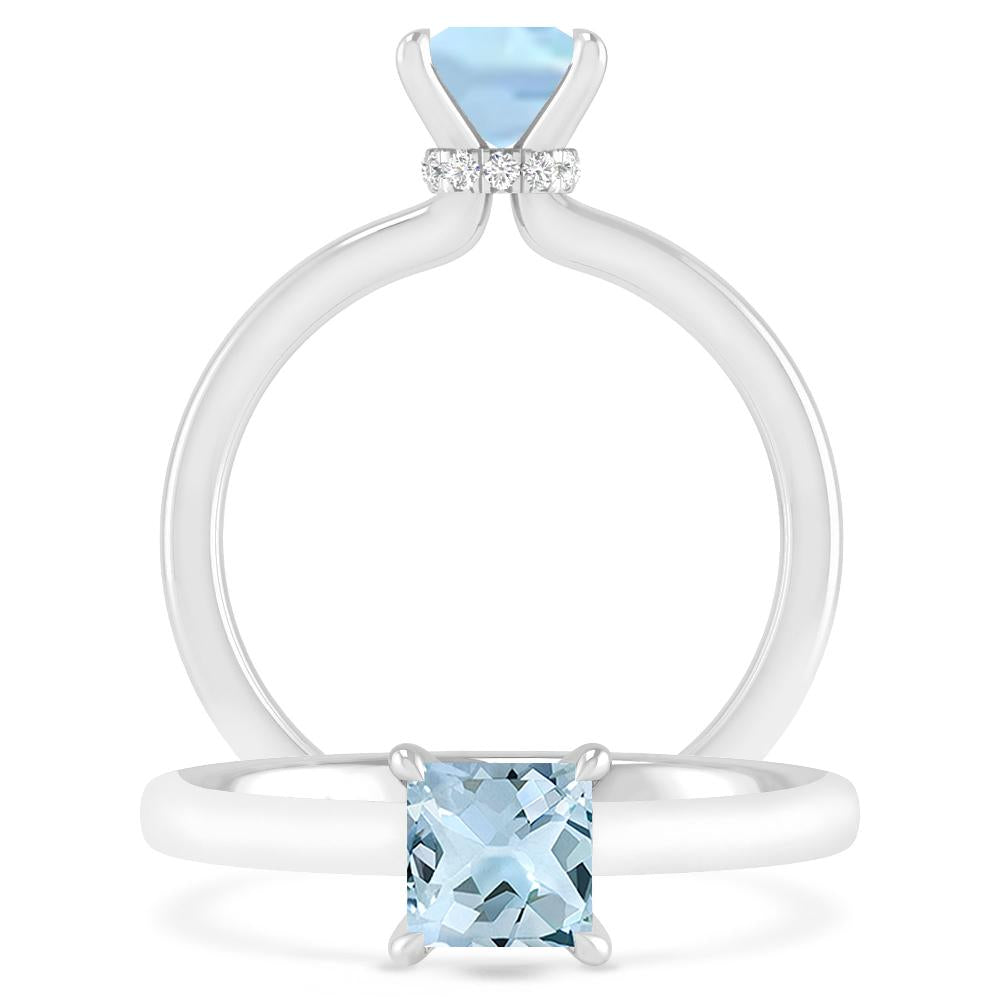 White Gold - Aquamarine