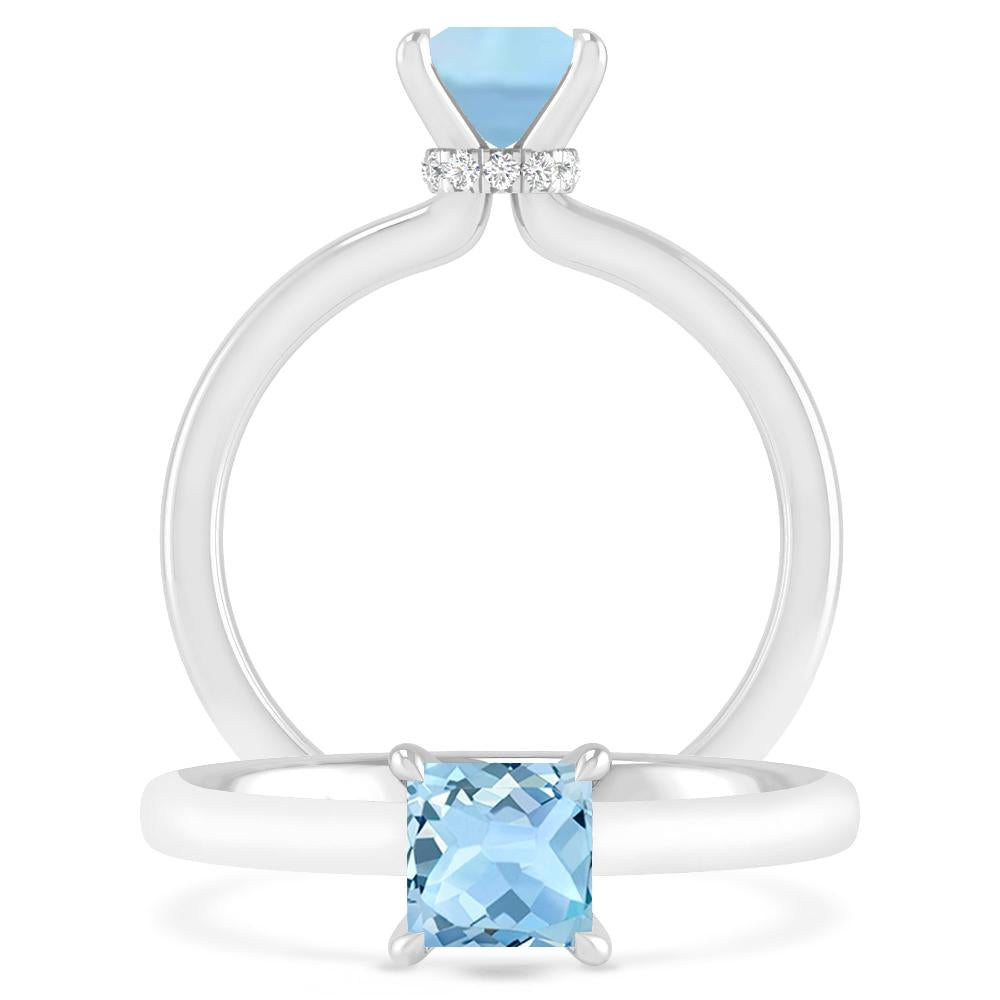 White Gold - Aquamarine