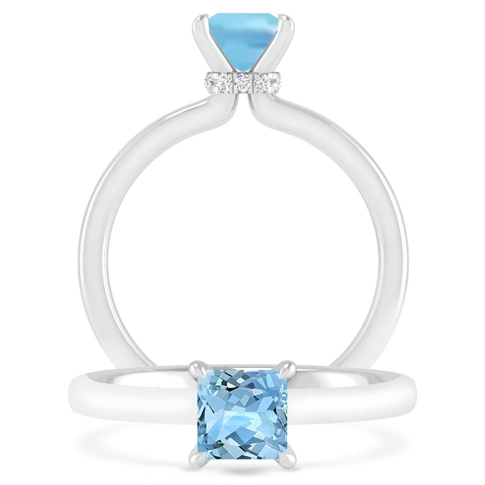 White Gold - Aquamarine