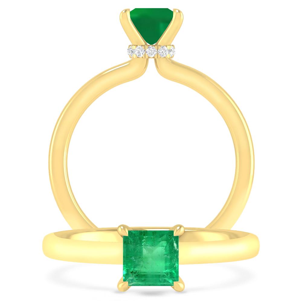 Yellow Gold - Emerald