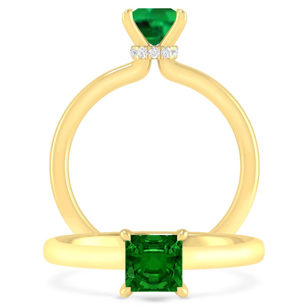 Yellow Gold - Emerald