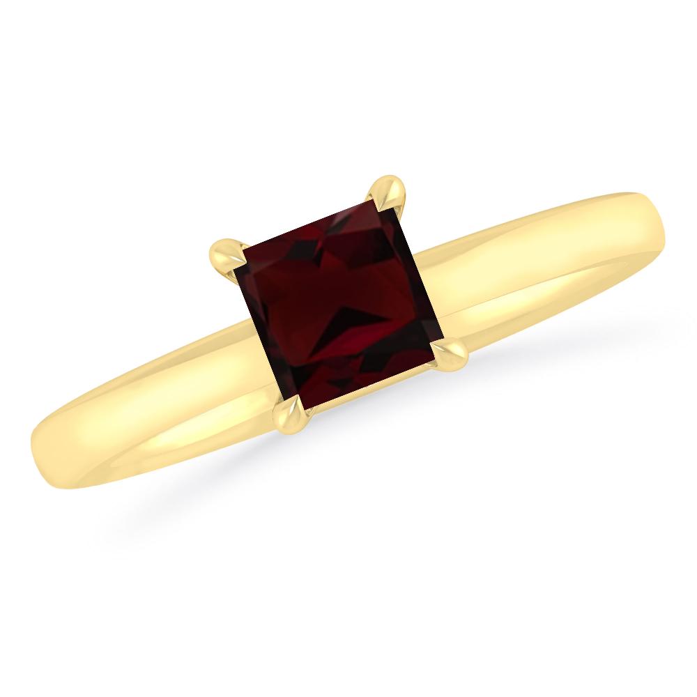 Yellow Gold - Garnet