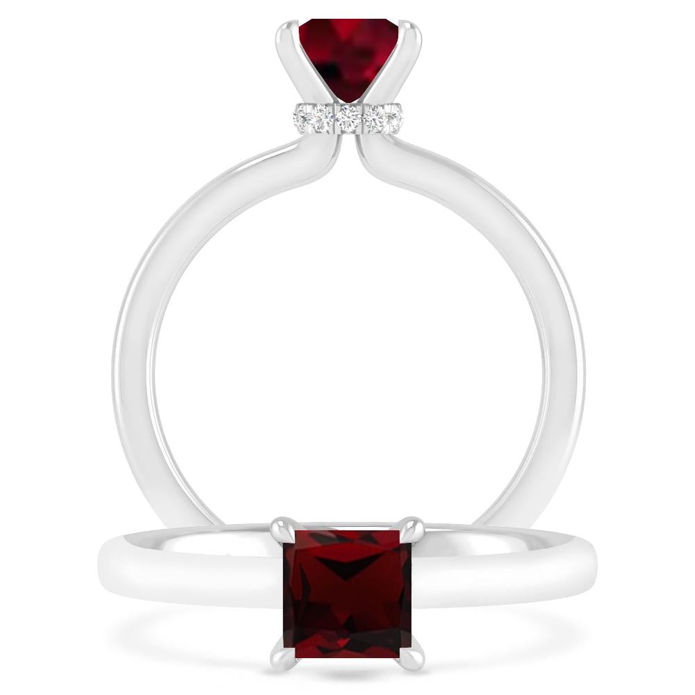 White Gold - Garnet