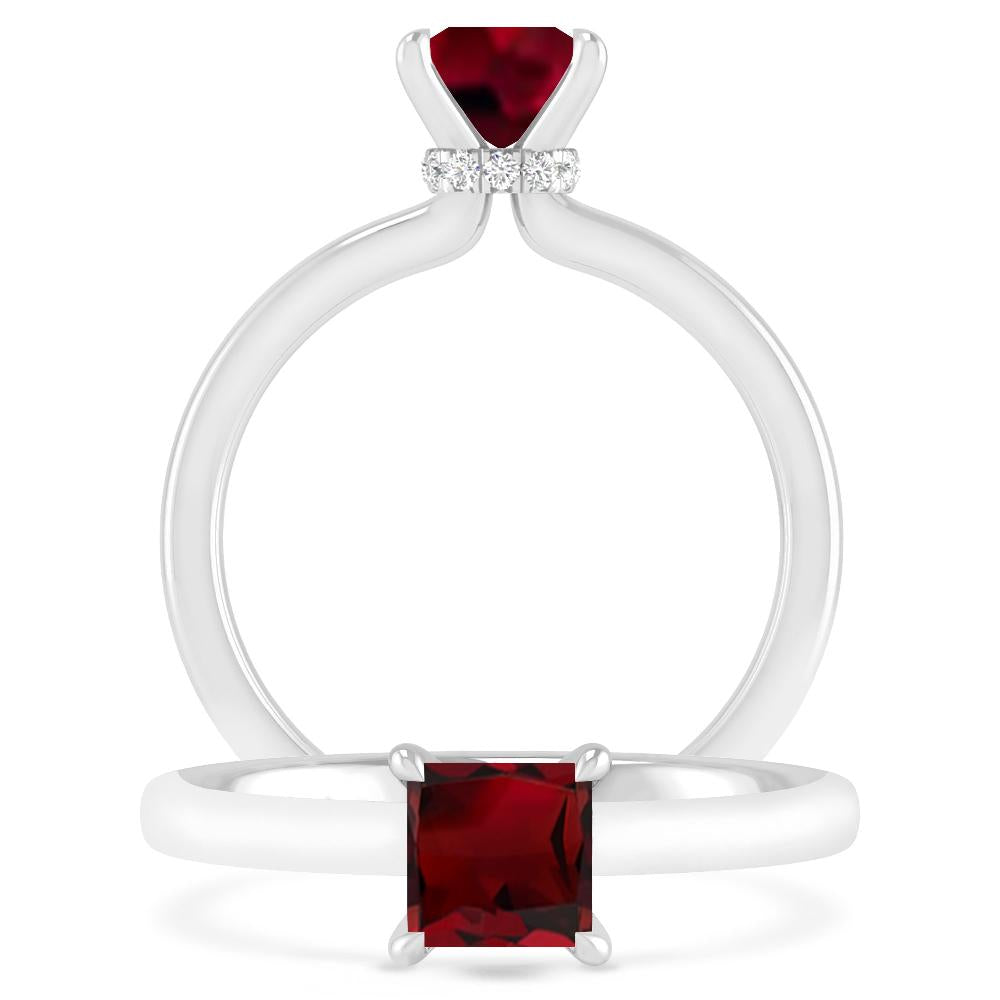 White Gold - Garnet