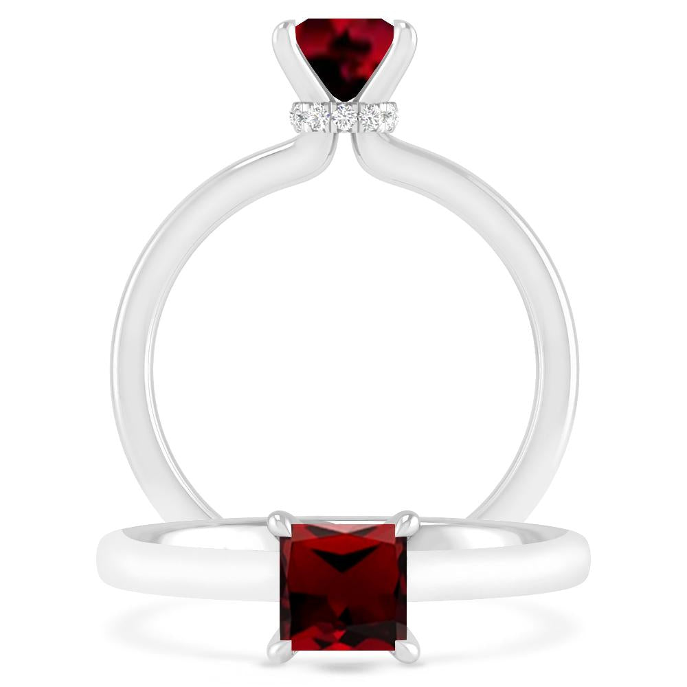 White Gold - Garnet