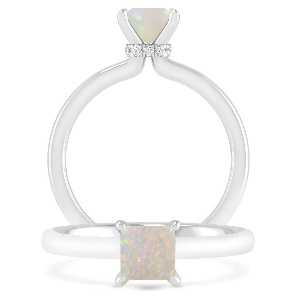 White Gold - Opal