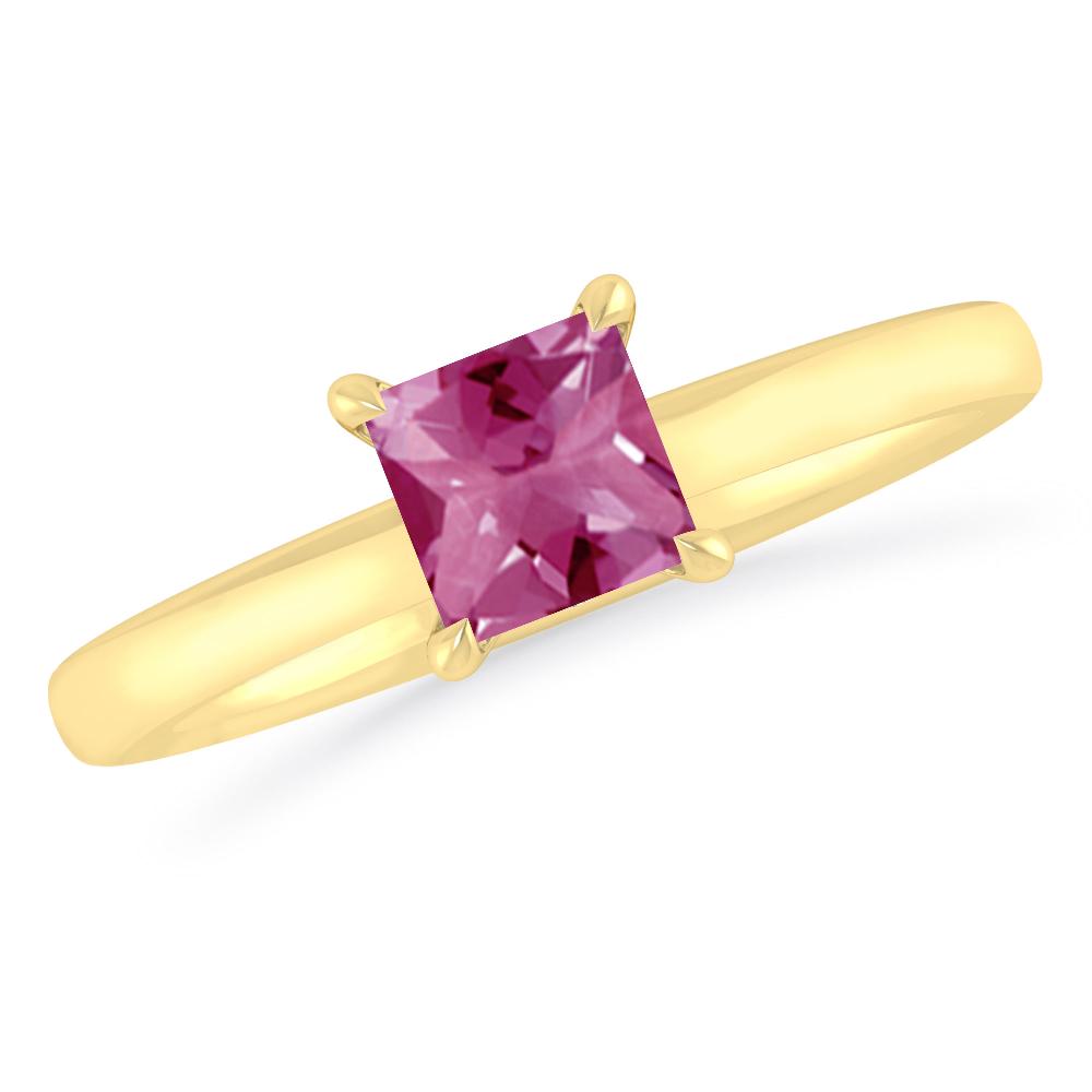 Yellow Gold - Pink Tourmaline