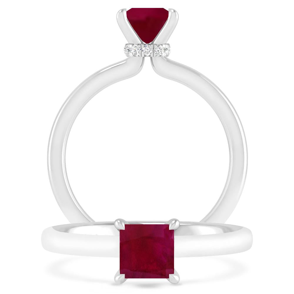 White Gold - Ruby