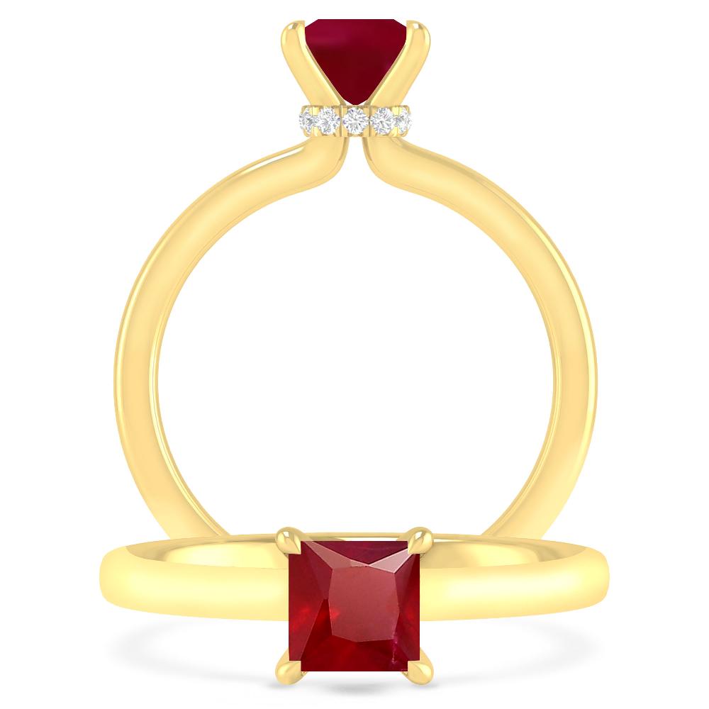 Yellow Gold - Ruby