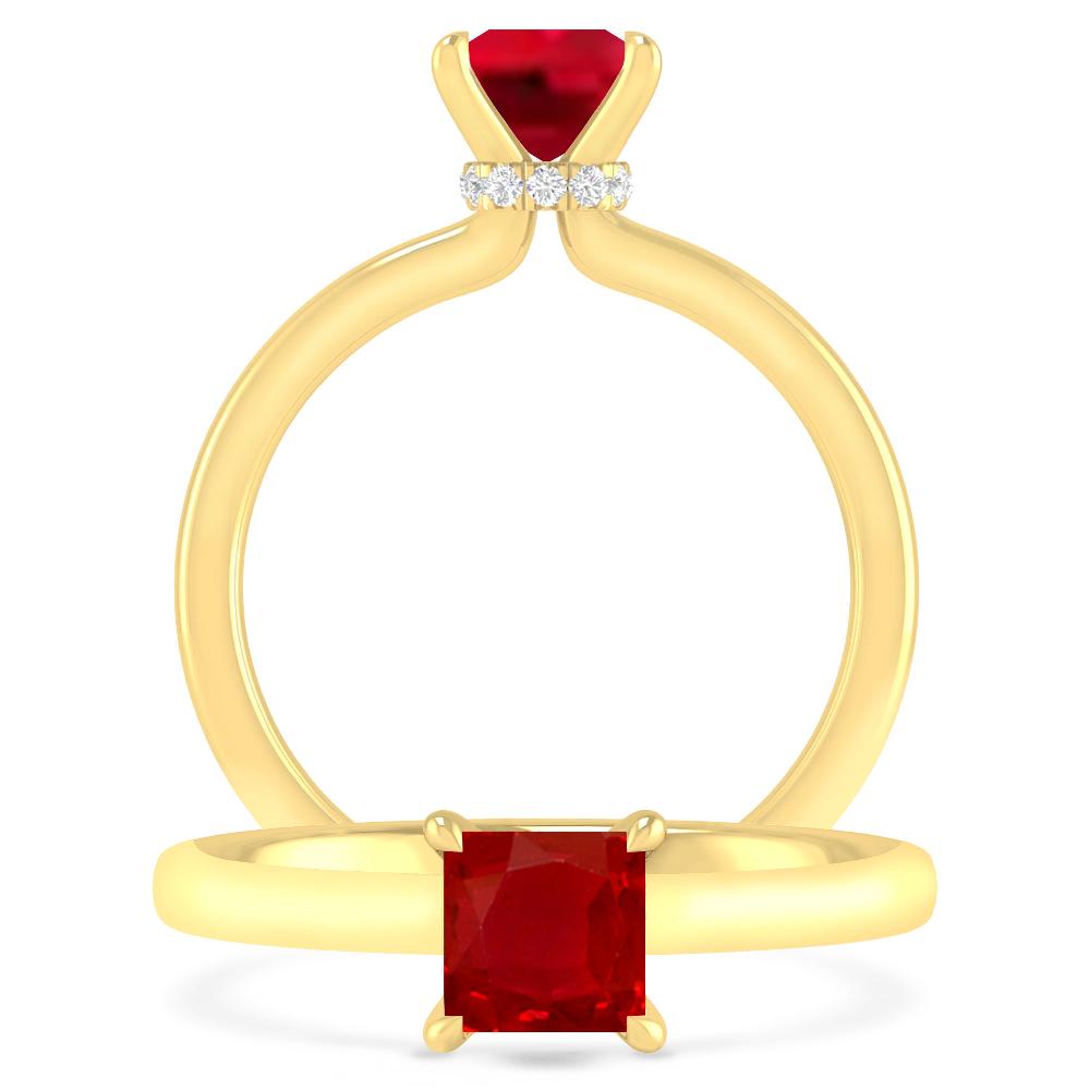 Yellow Gold - Ruby