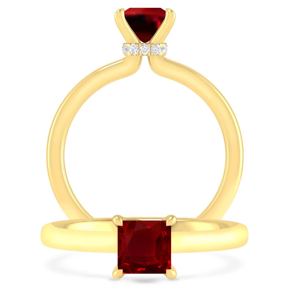 Yellow Gold - Ruby