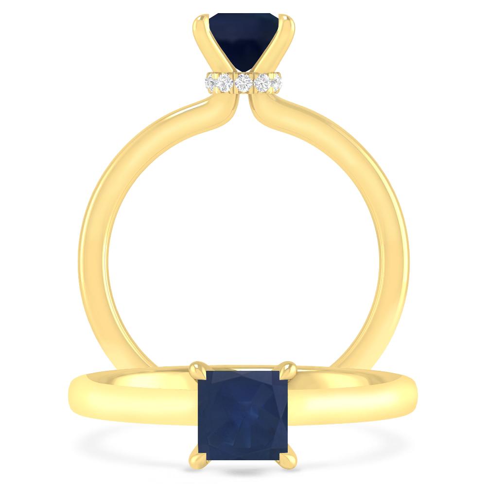 Yellow Gold - Sapphire