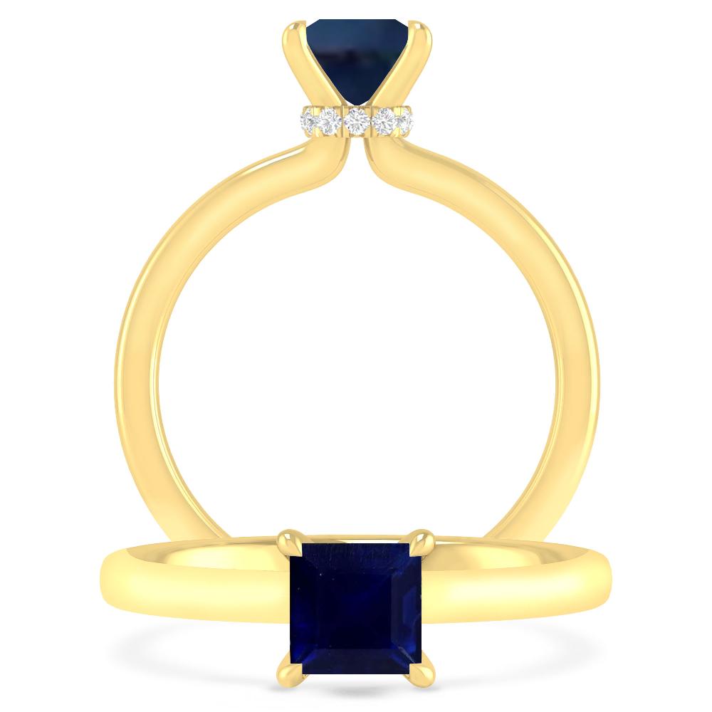 Yellow Gold - Sapphire