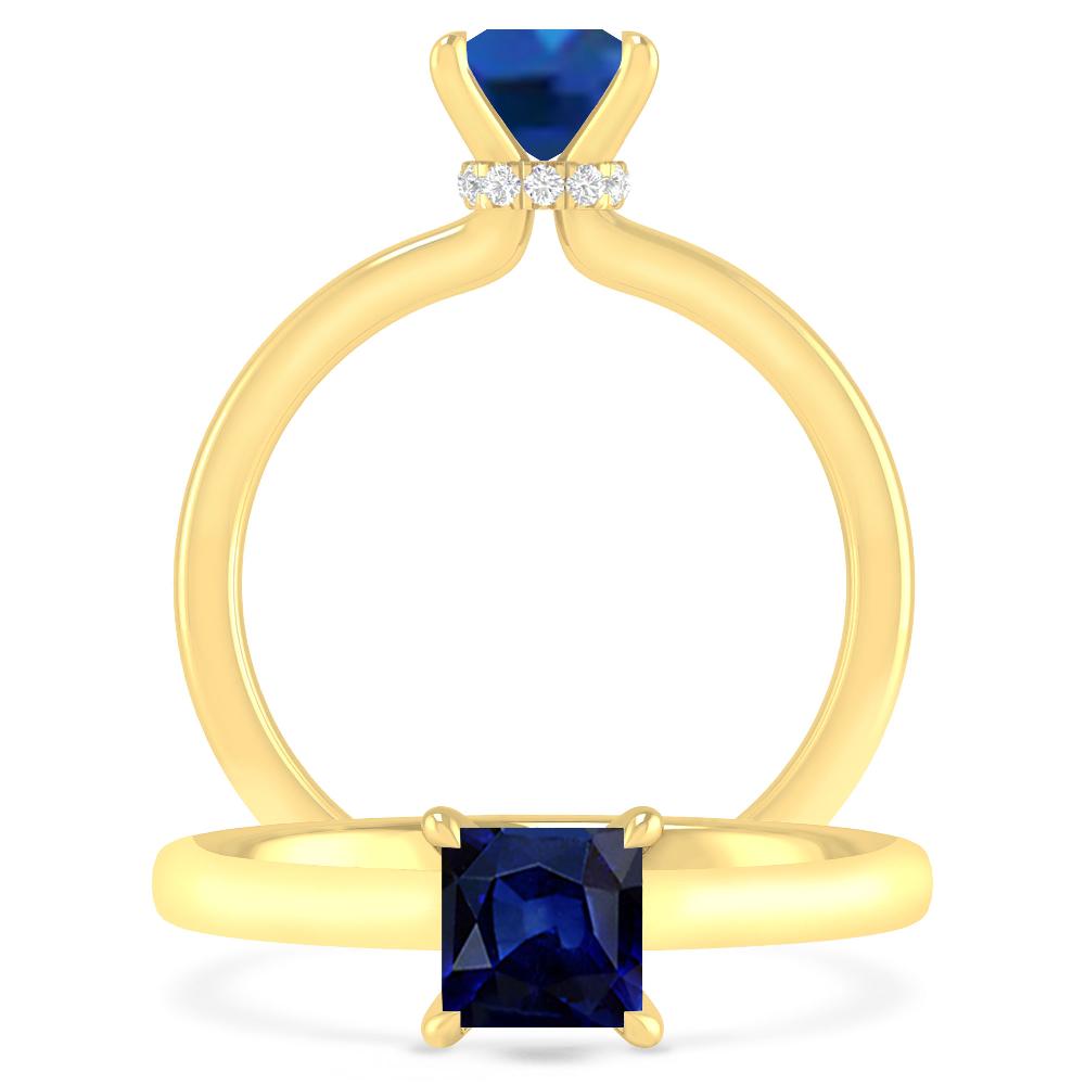 Yellow Gold - Sapphire