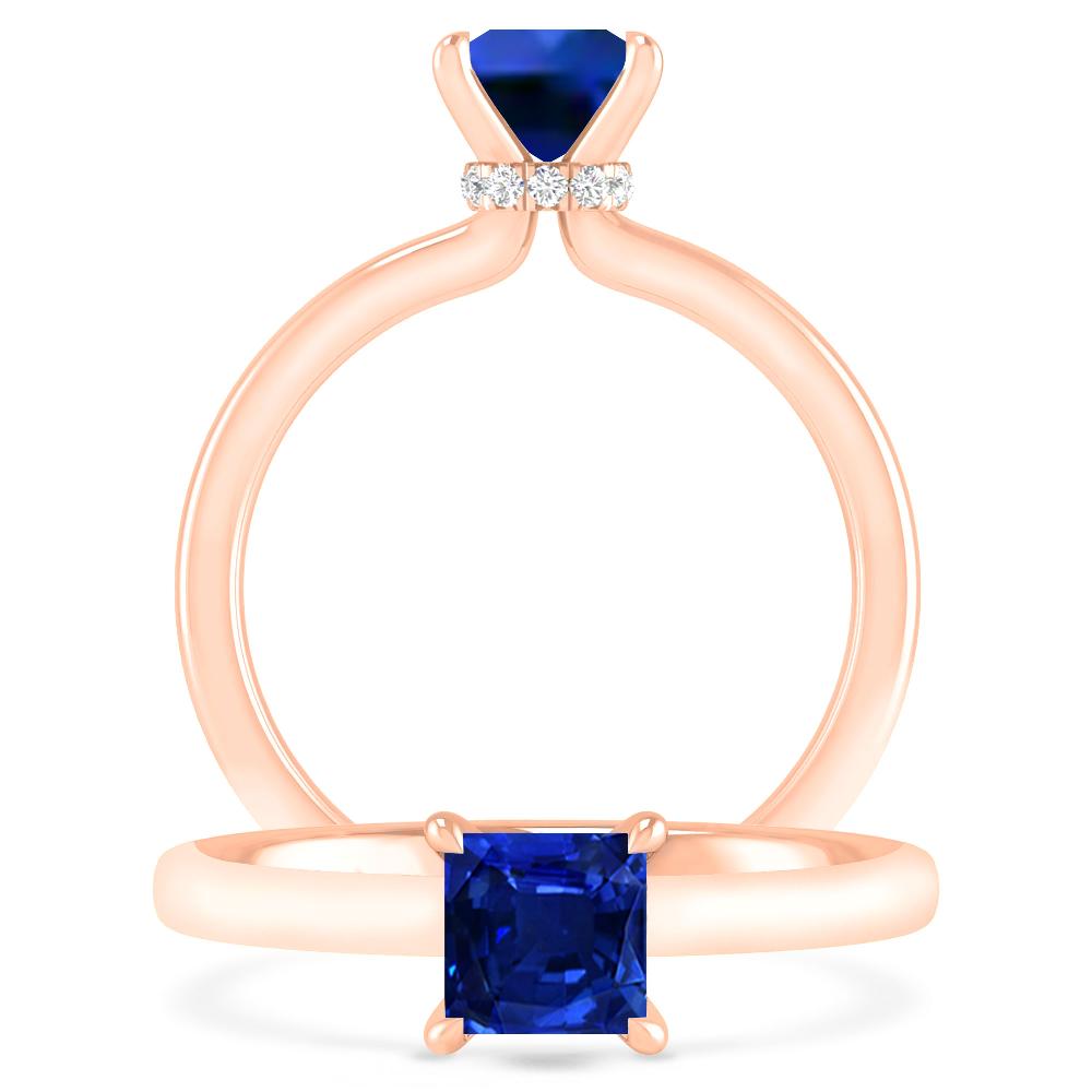 Rose Gold - Sapphire