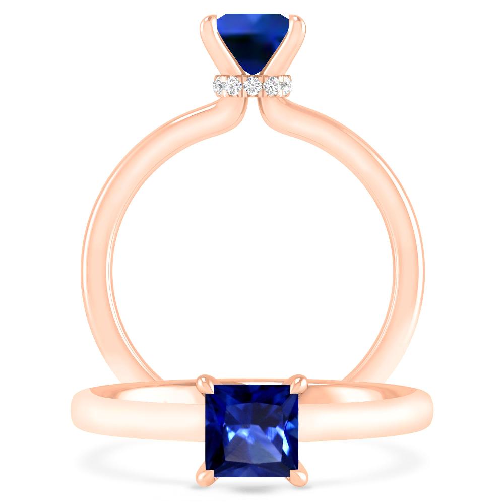 Rose Gold - Sapphire