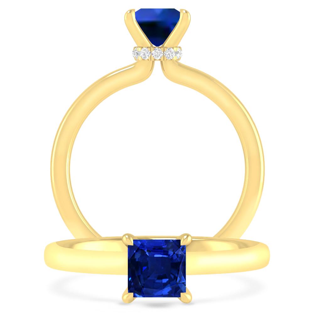 Yellow Gold - Sapphire