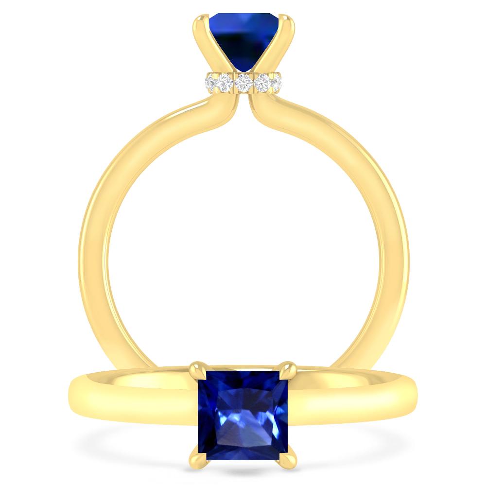 Yellow Gold - Sapphire