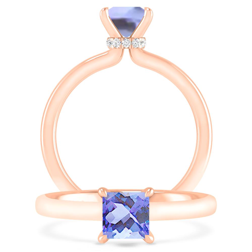 Rose Gold - Tanzanite