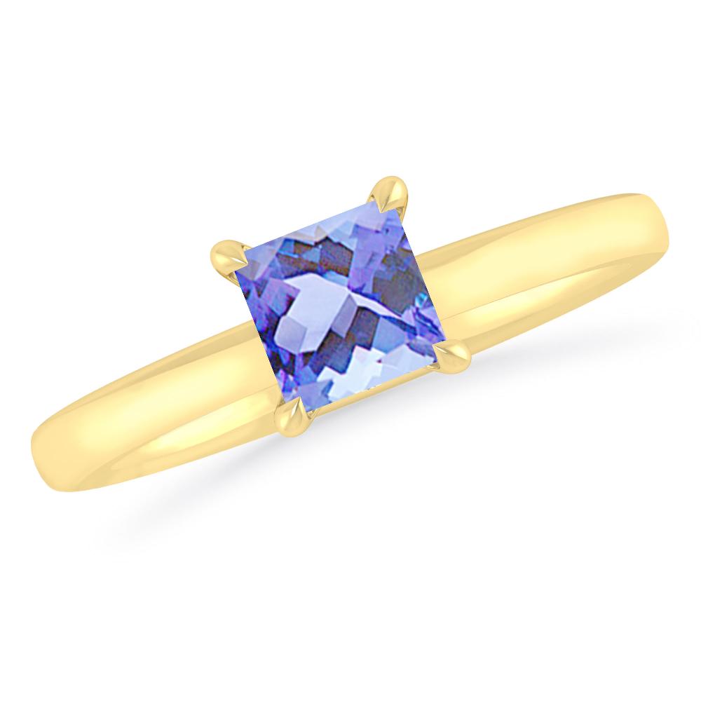 Yellow Gold - Tanzanite