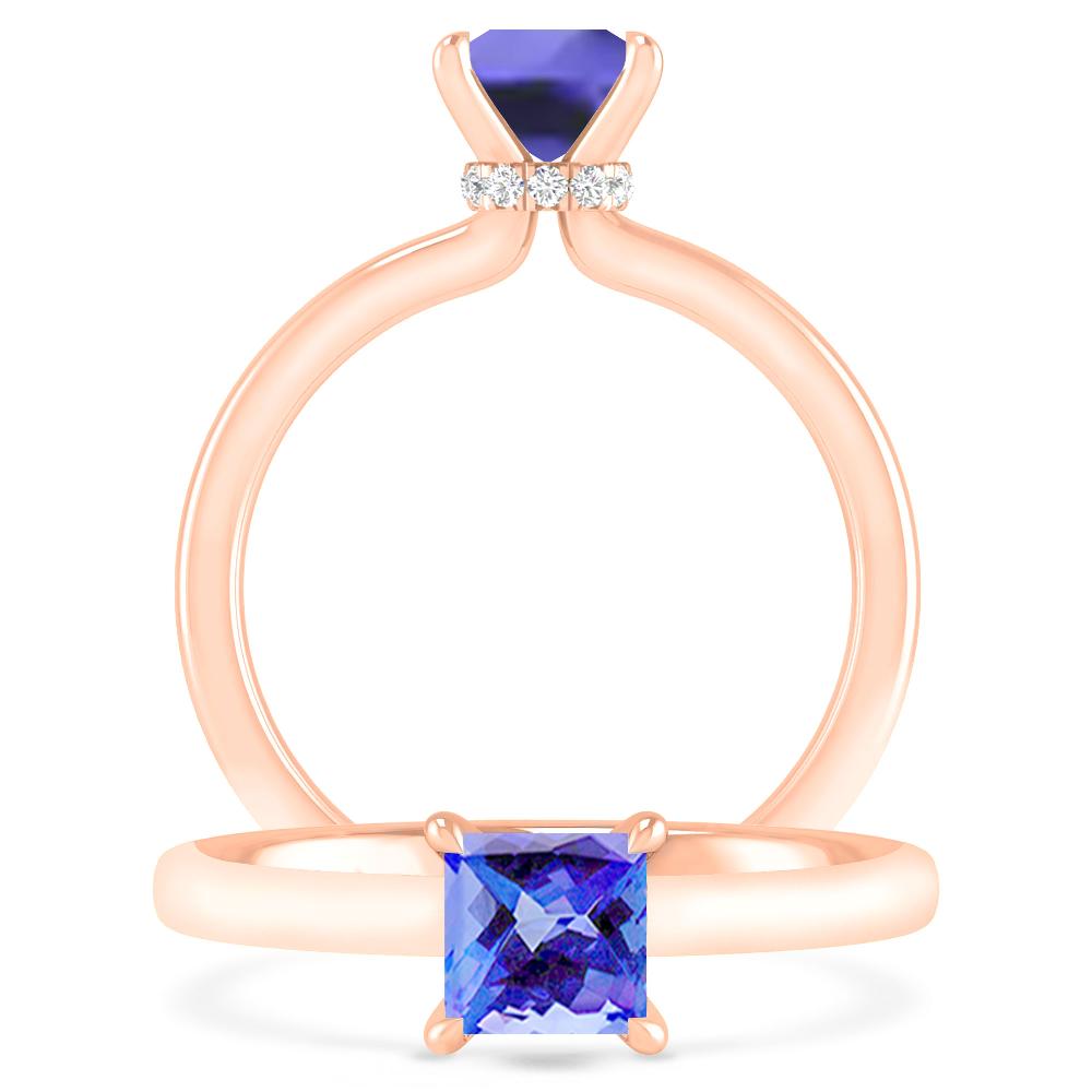 Rose Gold - Tanzanite