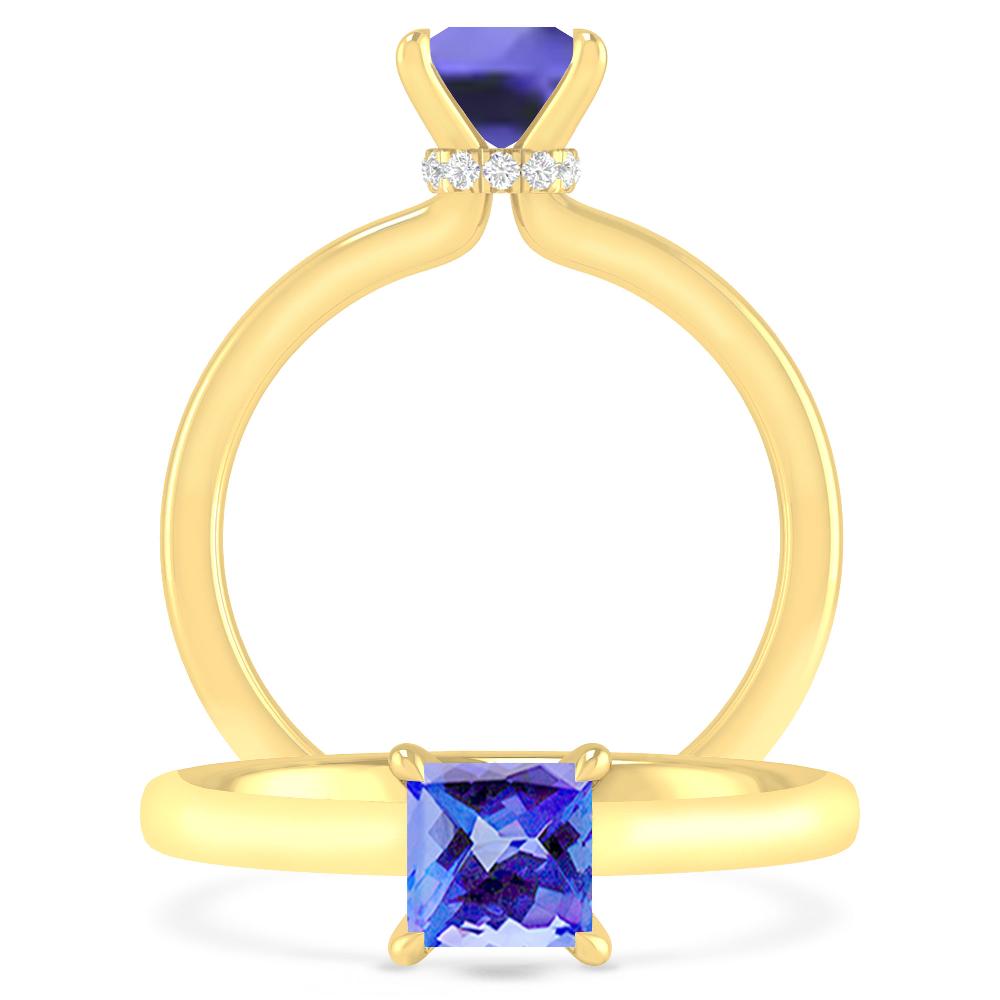 Yellow Gold - Tanzanite