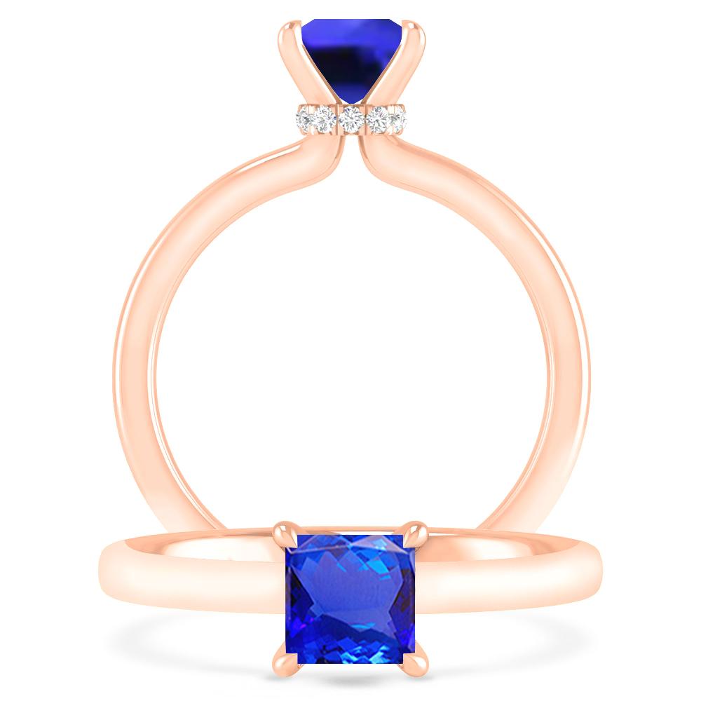 Rose Gold - Tanzanite