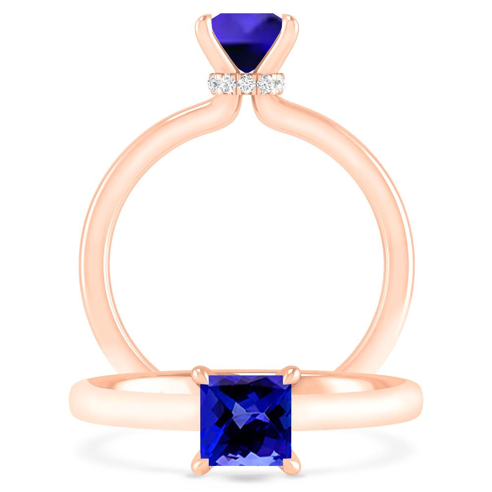 Rose Gold - Tanzanite