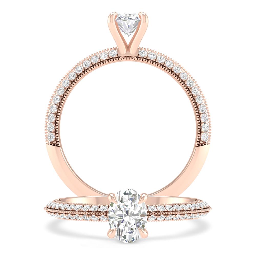 Rose Gold - Oval