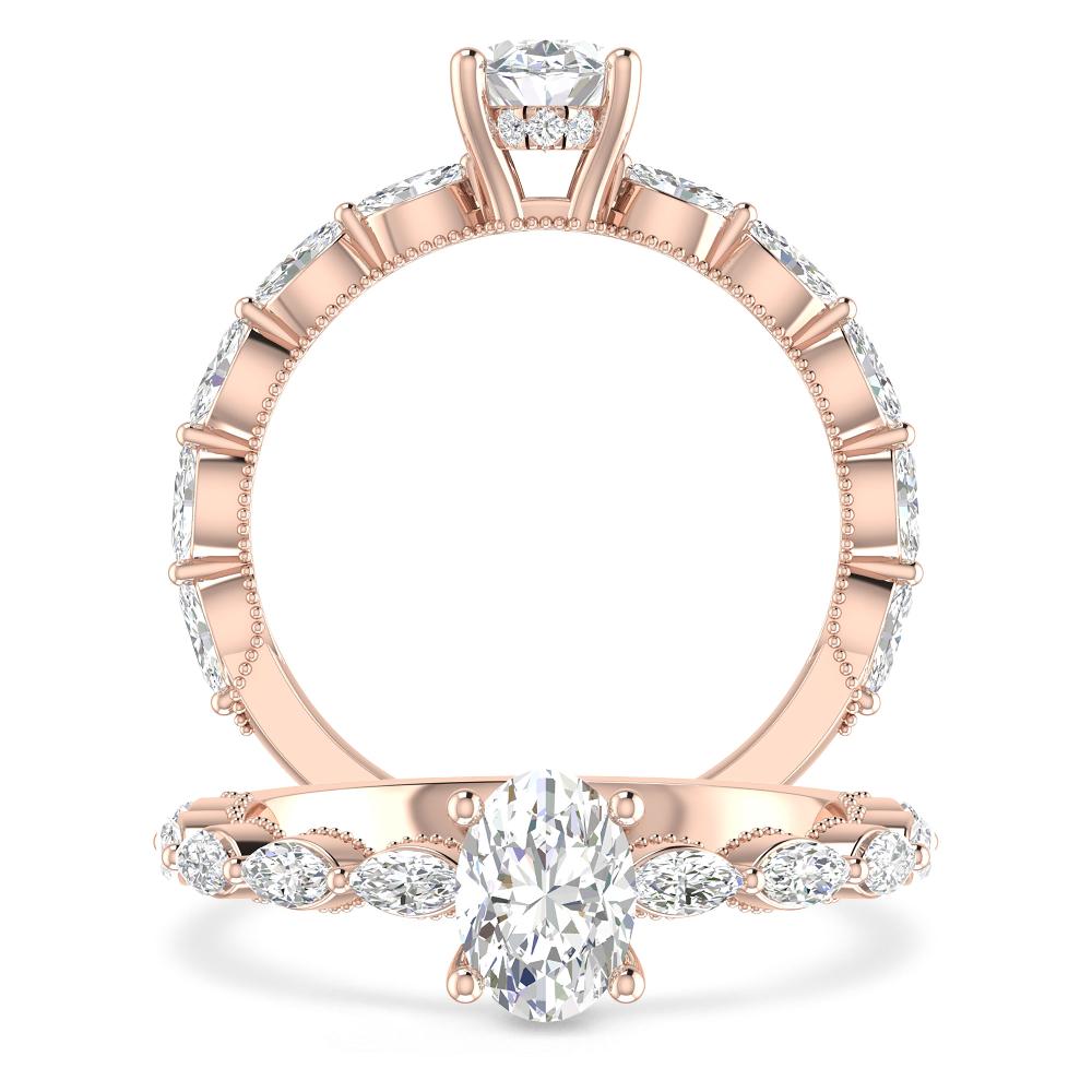 Rose Gold - Oval