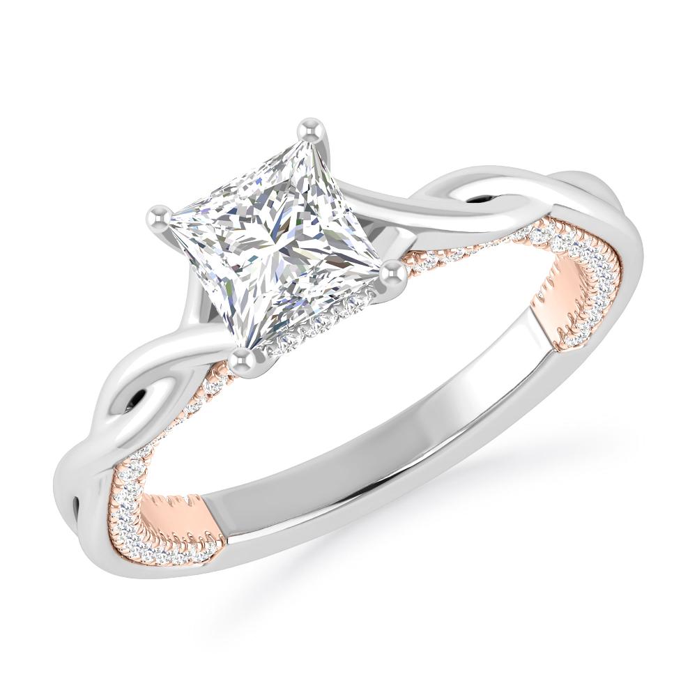 White Gold/Rose Gold - Princess