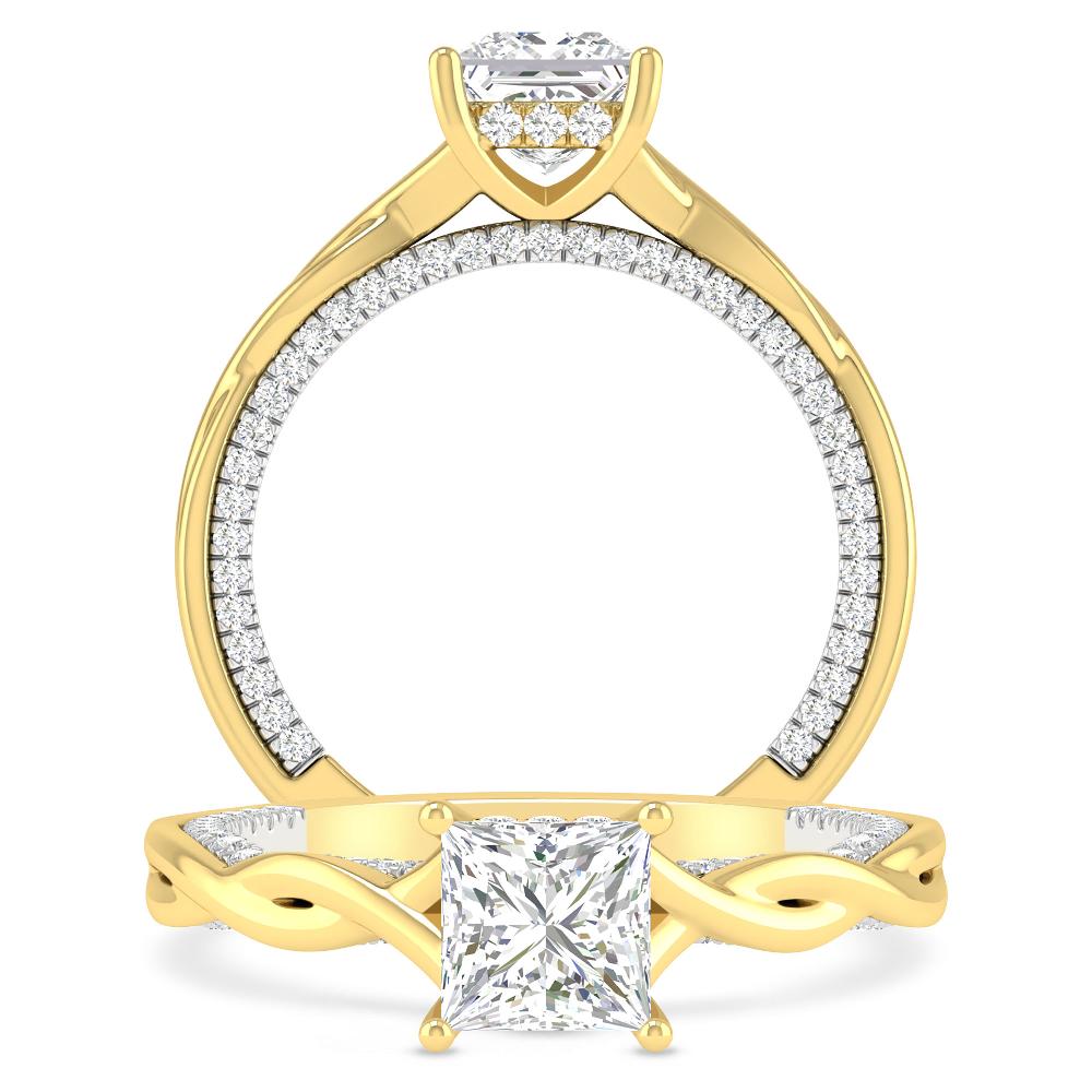 Yellow Gold/White Gold - Princess