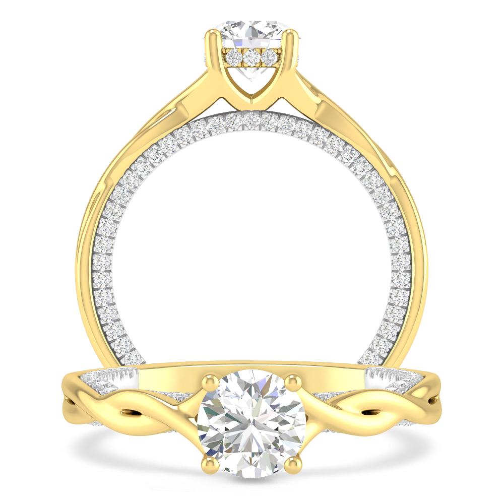 Yellow Gold/White Gold - Round