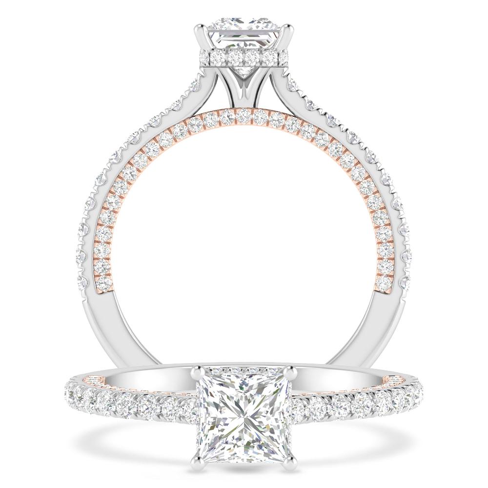 White Gold/Rose Gold - Princess