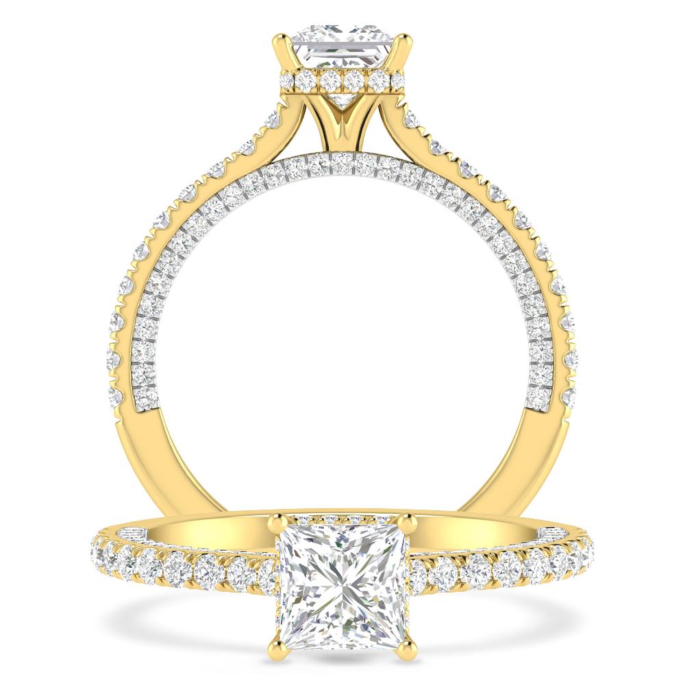 Yellow Gold/White Gold - Princess