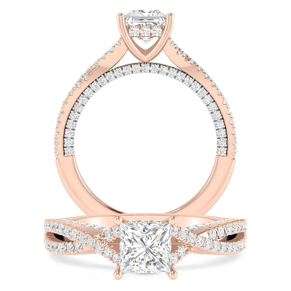 Rose Gold/White Gold - Princess