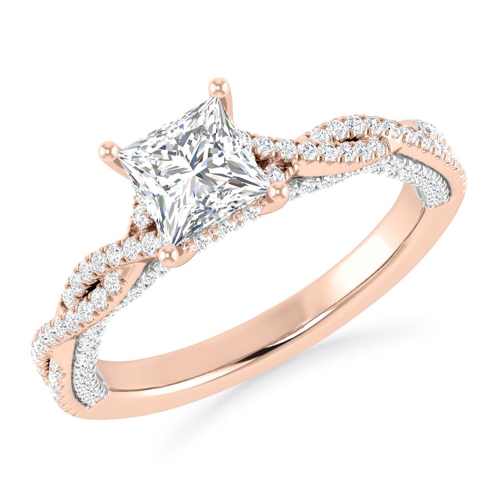 Rose Gold/White Gold - Princess