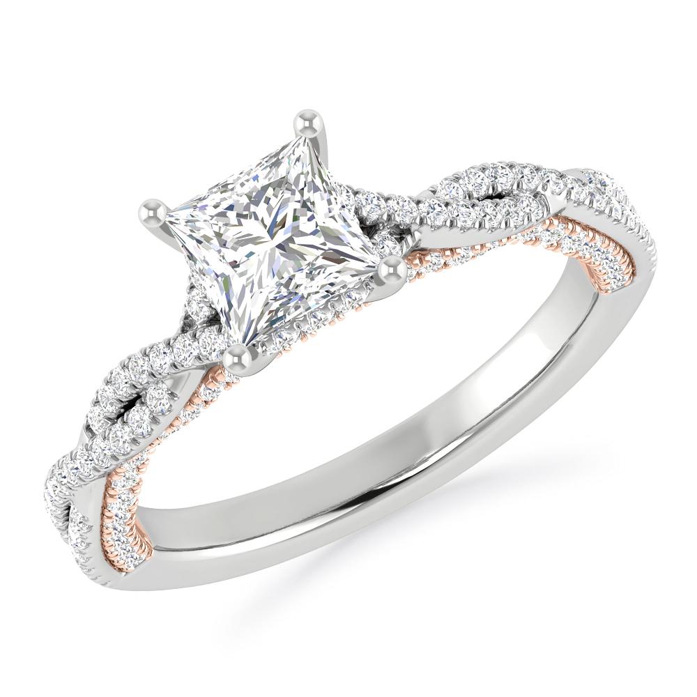 White Gold/Rose Gold - Princess