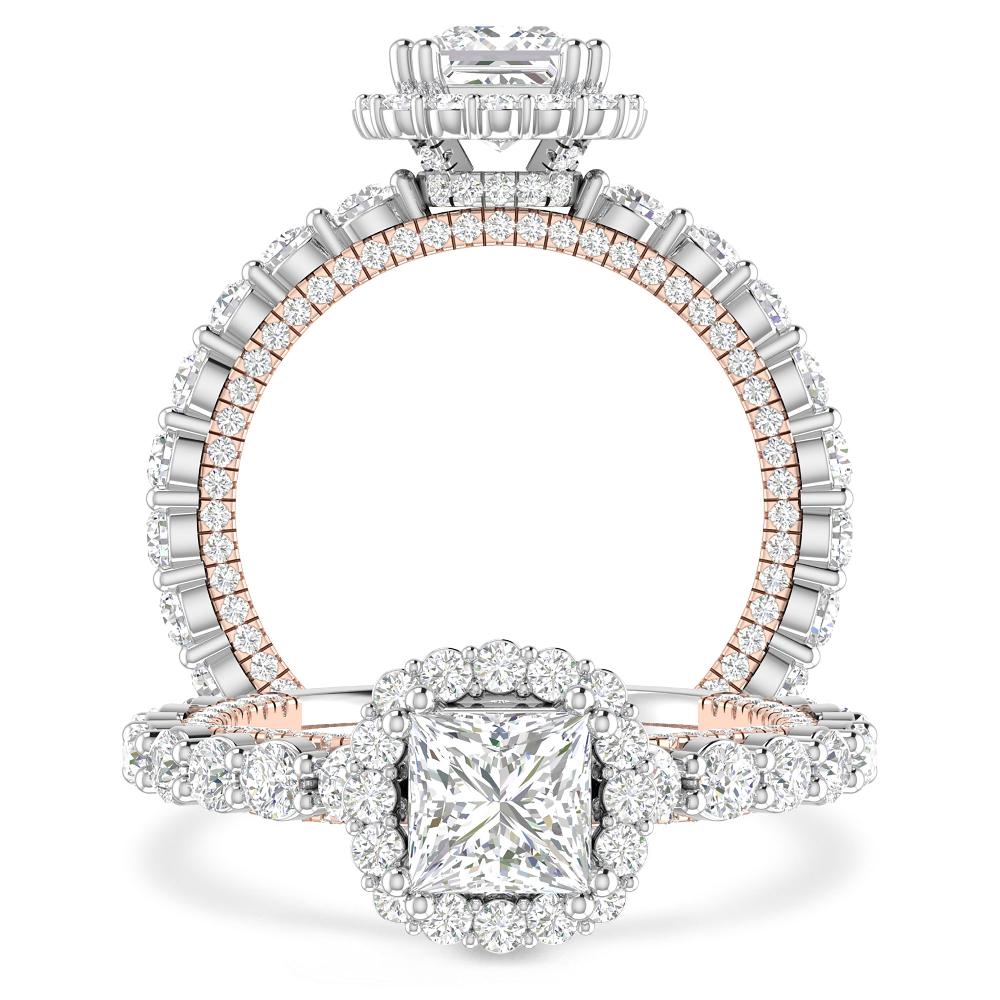 White Gold/Rose Gold - Princess