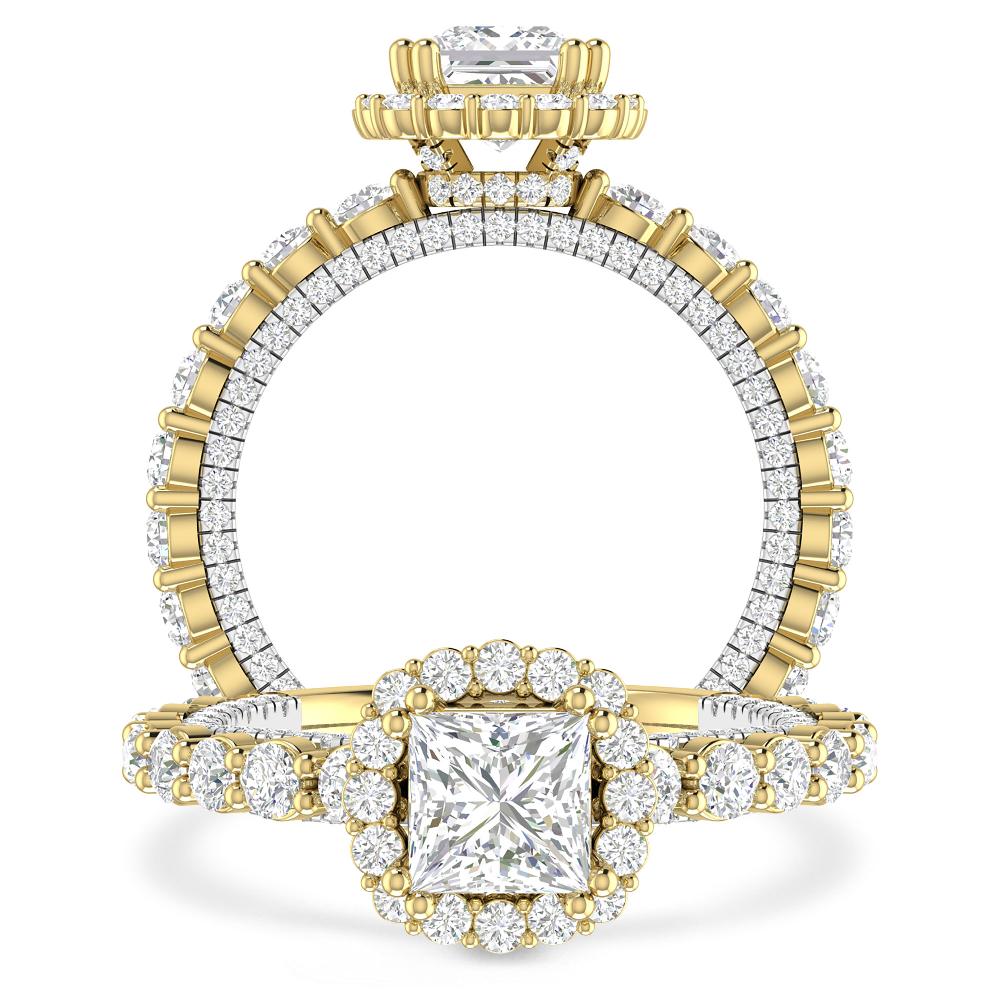 Yellow Gold/White Gold - Princess