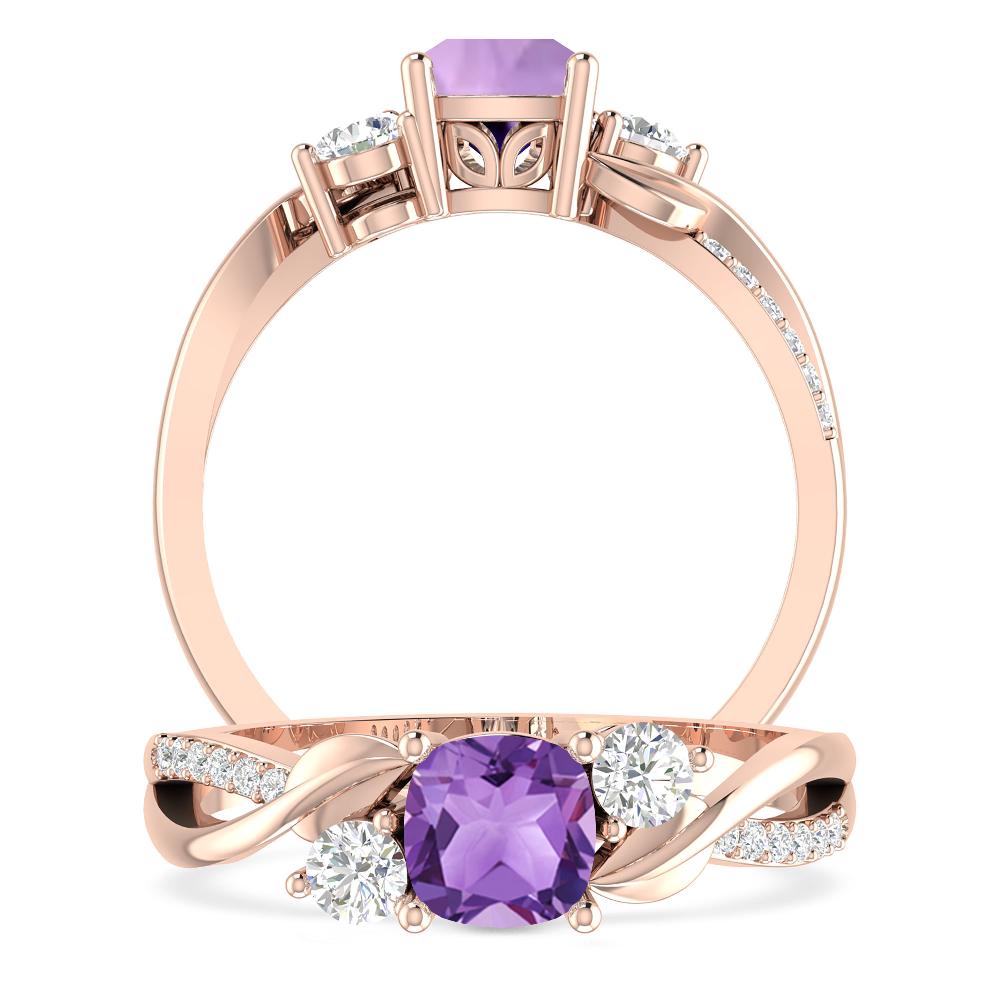 Rose Gold - Amethyst