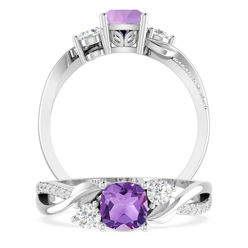 White Gold - Amethyst