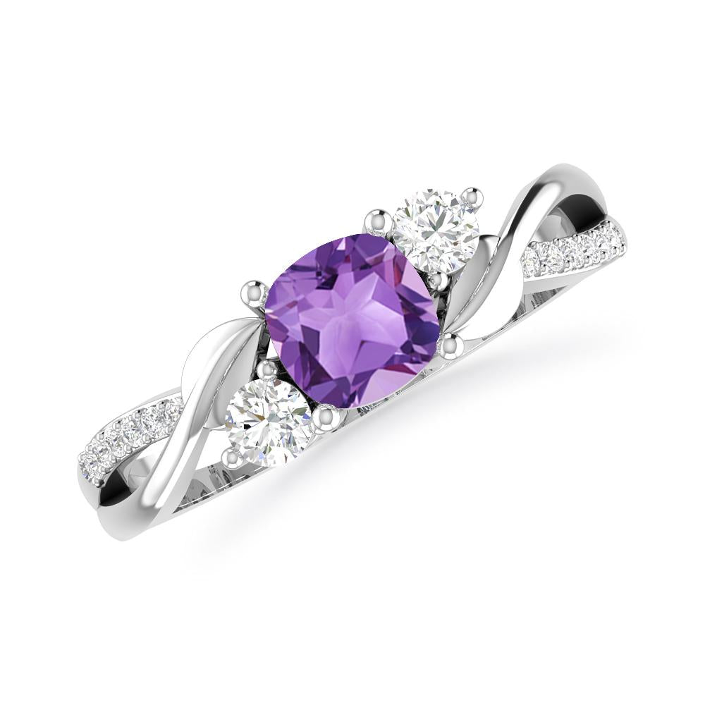 White Gold - Amethyst