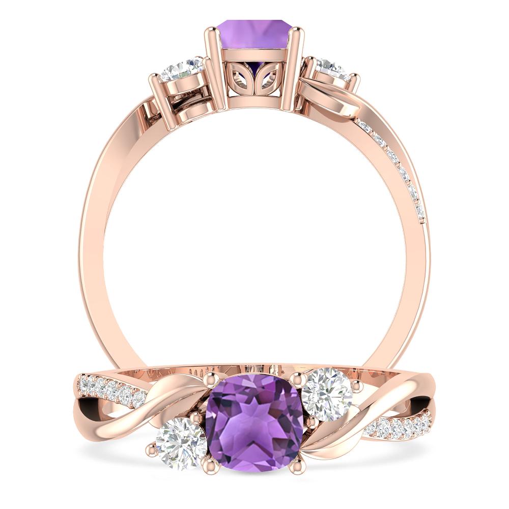 Rose Gold - Amethyst