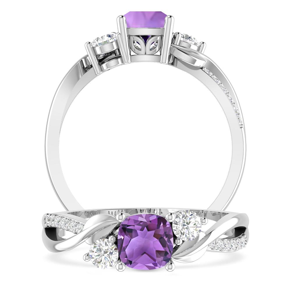 White Gold - Amethyst