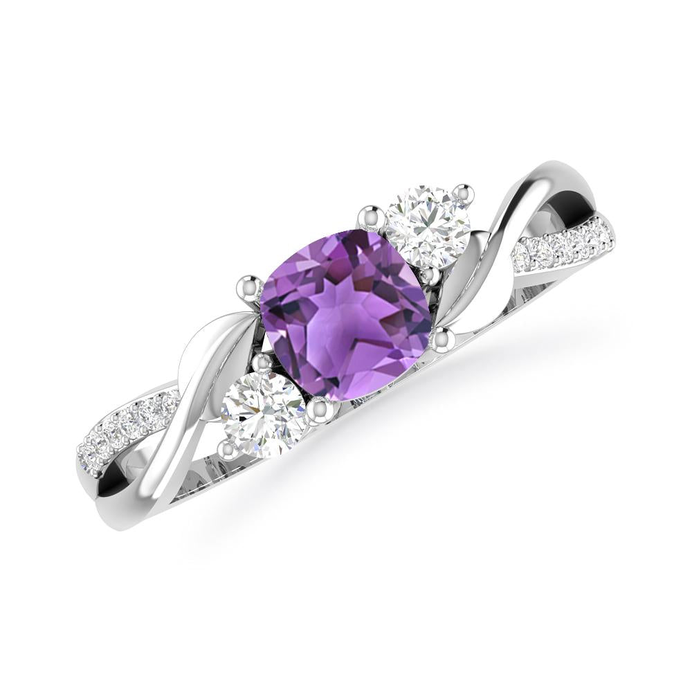 White Gold - Amethyst